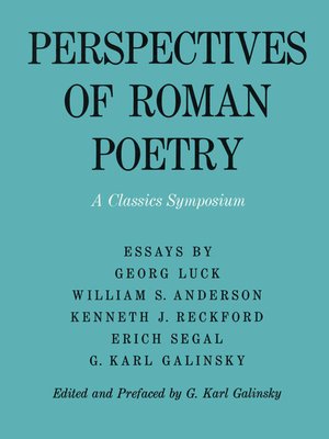 cover image of Perspectives of Roman Poetry